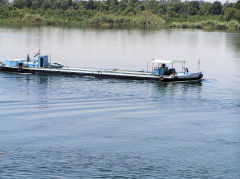 Barge between Edfu to Esna , June 2010